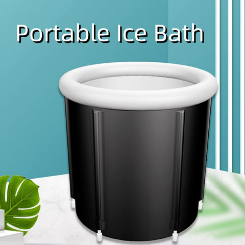 Portable Ice Baths Inflatable Air Ring PVC Bath Household Bath Tub Holder Foldable Bath Tub For Recovery Therapy Outdoor