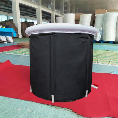 Portable Ice Baths Inflatable Air Ring PVC Bath Household Bath Tub Holder Foldable Bath Tub For Recovery Therapy Outdoor